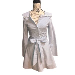 Cotton blue mini dress